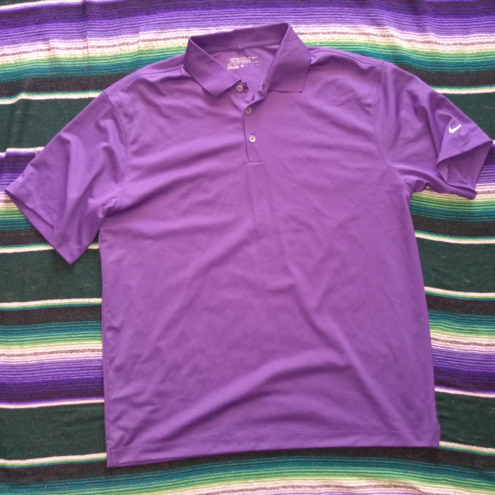 Nike Men's Purple Polo Shirt Xl
